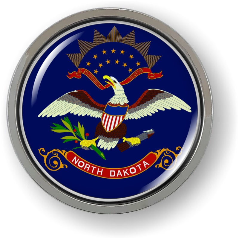 North Dakota - State Flag Emblem